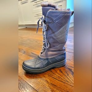 Clarks Muckers Storm Fur-Lined Boots Taupe - size 7